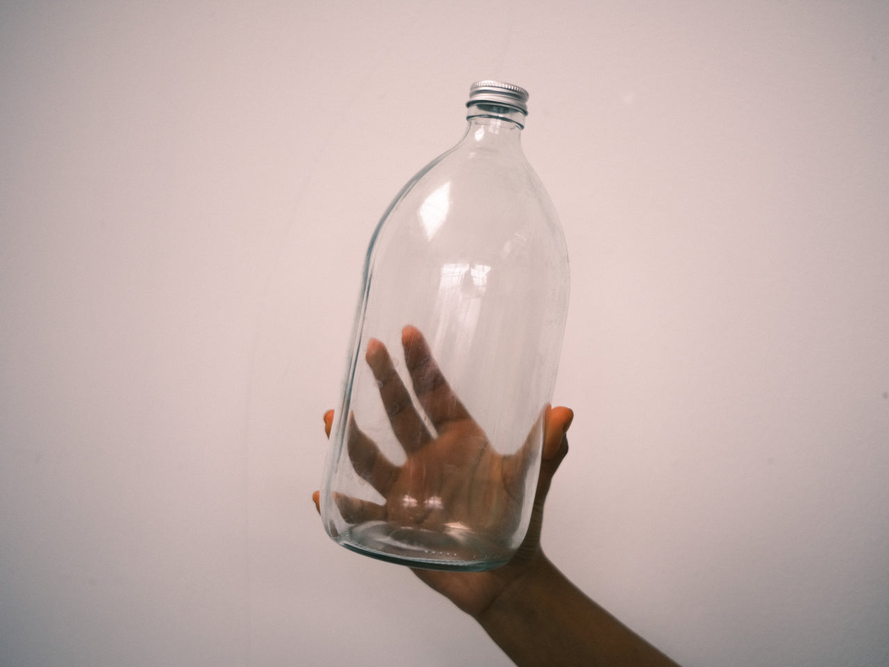1L Clear Glass Bottle
